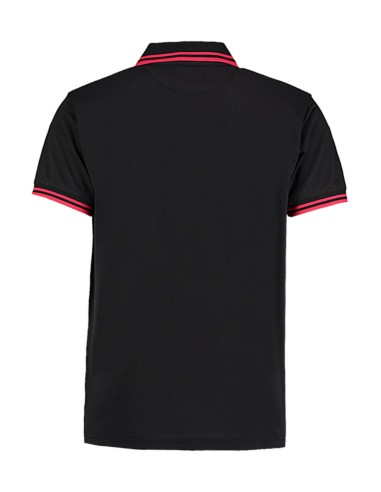 K-KK409-Classic Fit Superwash® 60º Tipped Collar Polo